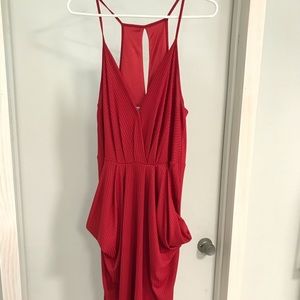 BCBG LARGE RED DRESS